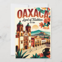Oaxaca Antiga México Terra da Tradição Retro