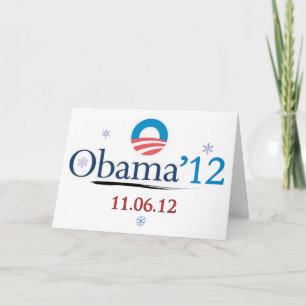 Cartão De Festividades Obama 2012 Christmas Card