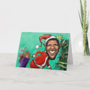 Cartão De Festividades Obama Christmas
