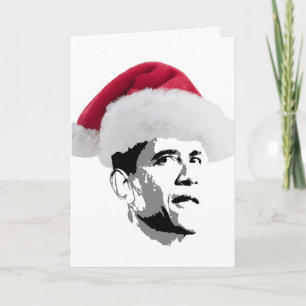 Cartão De Festividades Obama natal