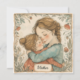 Cartão De Festividades Obrigação Motherly: Desejos Afetados