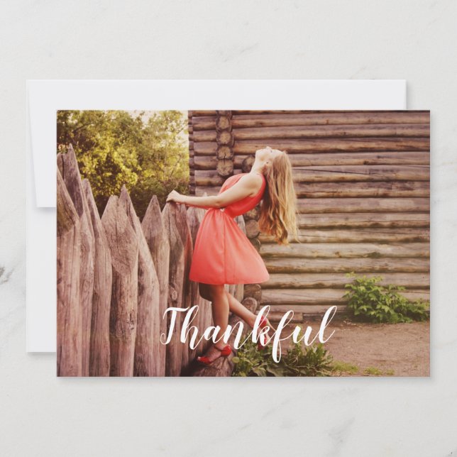 Cartão De Festividades Obrigado (Frente)