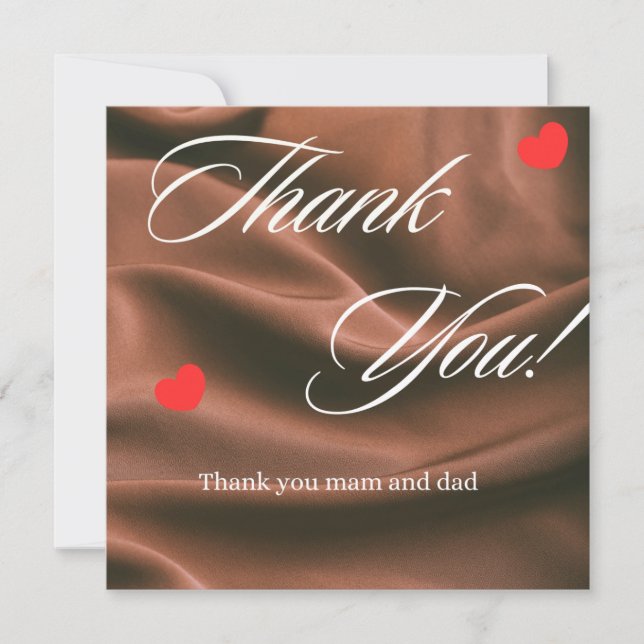 Cartão De Festividades obrigado (Frente)