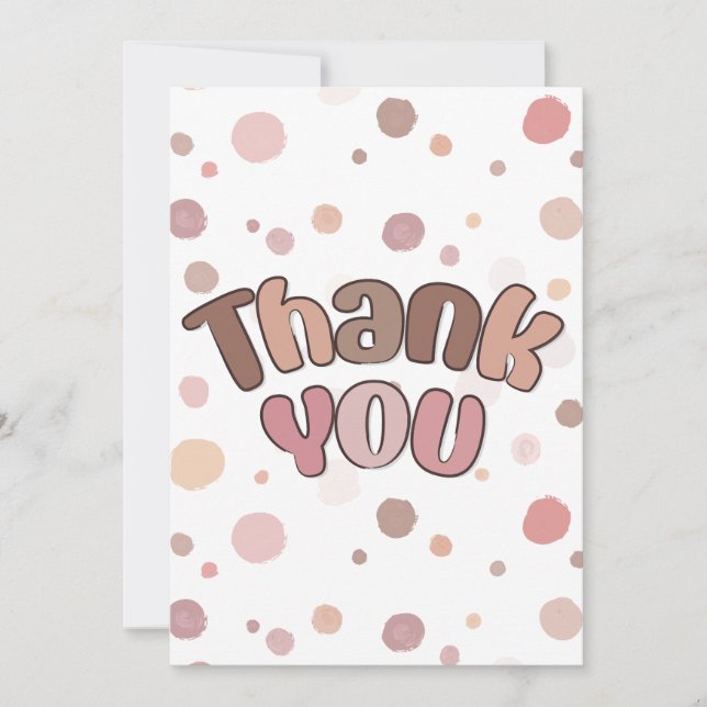 Cartão De Festividades Obrigado (Frente)