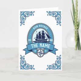 Cartão De Festividades Obrigado de funcionários você Bon Voyage Farewell