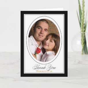 Cartão De Festividades Obrigado Do Quadro De Foto De Presente De Casament