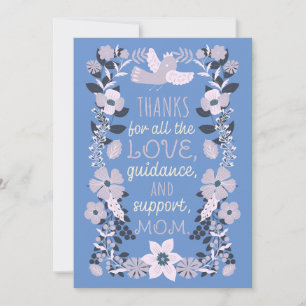 Cartão De Festividades Obrigado, Mãe Apreciação da Arte Popular Escandina