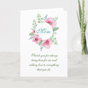 Cartão De Festividades Obrigado Mãe Dia de as mães