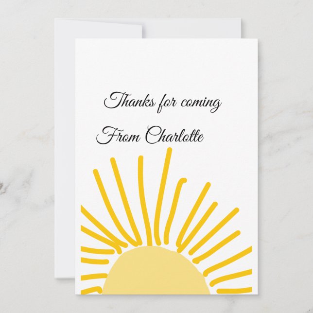 Cartão De Festividades obrigado por vir adicionar nome mensagem de texto  (Frente)