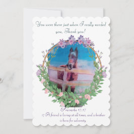 Cartão De Festividades obrigado você por ser uma escritura de amigo