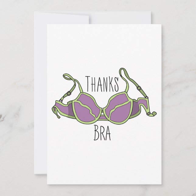 Cartão De Festividades Obrigados Bra (Frente)