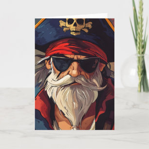 Cartão De Festividades Óculos de sol pirata legal