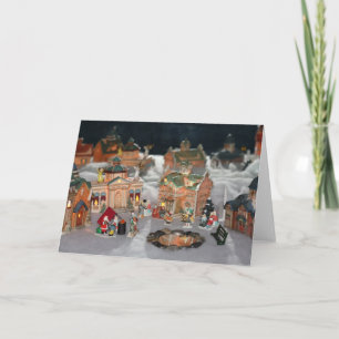 Cartão De Festividades Ocupe a vila do Natal