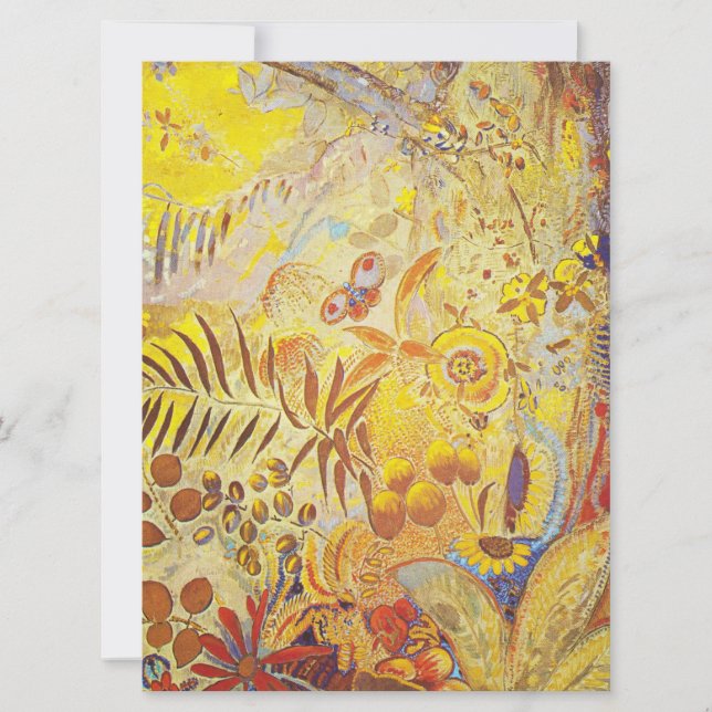 Cartão De Festividades Odilon Redon - O Dia, (Frente)