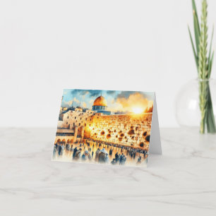 Cartão De Festividades Oeste Muro de Jerusalém