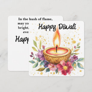Cartão De Festividades Oferta Luminosa Diwali