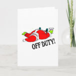 Cartão De Festividades Off Duty Santa (Drunk)<br><div class="desc">Off Duty Santa (Drunk)</div>