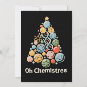 Cartão De Festividades Oh Árvore Química Laboratório de Química Ciência N