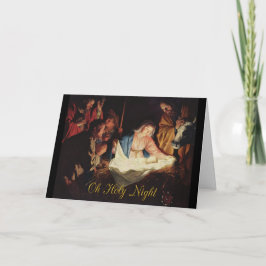 Cartão De Festividades Oh Holy Night, Baby Jesus Christmas Card