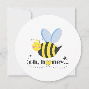 Cartão De Festividades Oh Honey rainha da Abelha no dia dos Namorados com