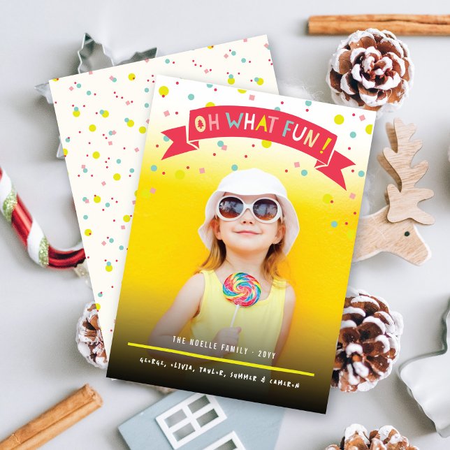 Cartão De Festividades Oh Que Banner Divertido - Foto de Pontos de Confet (Criador carregado)