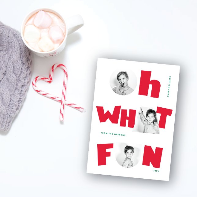 Cartão De Festividades Oh Que Diversão Formas Recortadas Divertidas 3 Fot (Criador carregado)