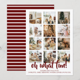 Cartão De Festividades Oh Que Foto Divertida de Natal Personalizada
