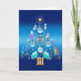 Cartão De Festividades Oh Química, Oh Quimista Árvore Natal