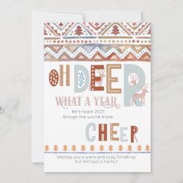 Cartão De Festividades Oh Veado Que Ano Fairisco Nórdico