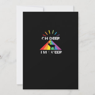 Cartão De Festividades Oh Veado Queer Design Estético Tendência