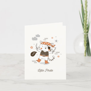 Cartão De Festividades Olá, Little Pirate