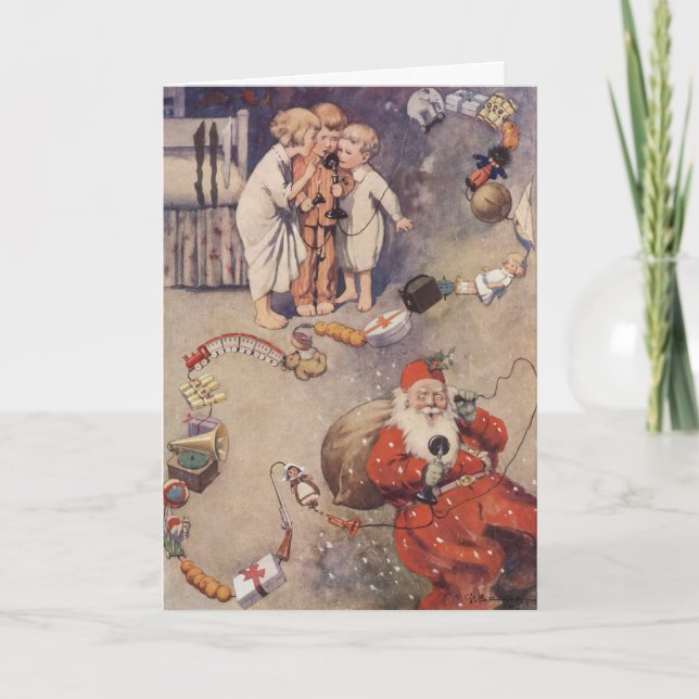 Cartão De Festividades Olá, Papais noeis! (Frente)