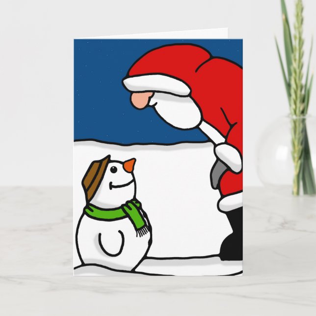 Cartão De Festividades Olá! Sr. Papai noel (Frente)