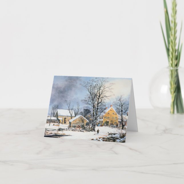 Cartão De Festividades Old Fashioned Christmas Card (Frente)