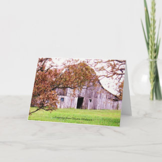 Cartão De Festividades ~Old Knolls barn~