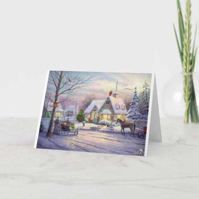 Cartão De Festividades old-time-christmas (Frente)