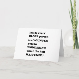 Cartão De Festividades OLDER YOUNGER life reality motivation leader GIFTS