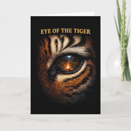 Cartão De Festividades Olho do Tigre