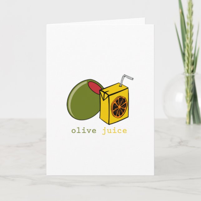 Cartão De Festividades Olive Juice (Frente)