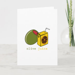Cartão De Festividades Olive Juice