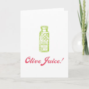 Cartão De Festividades Olive Juice Valentine's Day Card