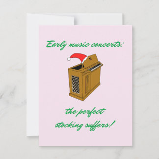 Cartão De Festividades Olivia Organ Christmas Stocking