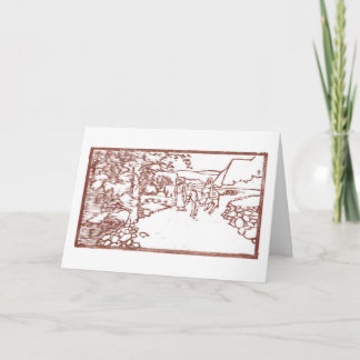 Cartão De Festividades "On The Road" Christmas Card