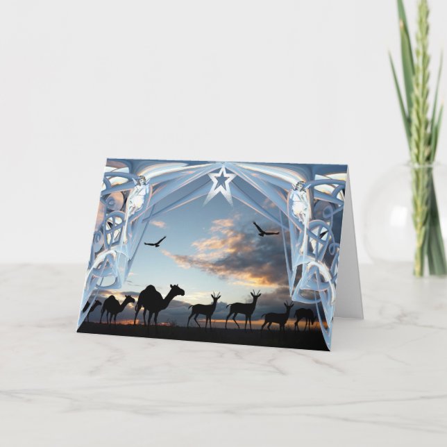 Cartão De Festividades On the way to Bethlehem (Frente)