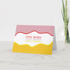 Cartão De Festividades Ondas retrógradas de "Legal Mama" de cor clara