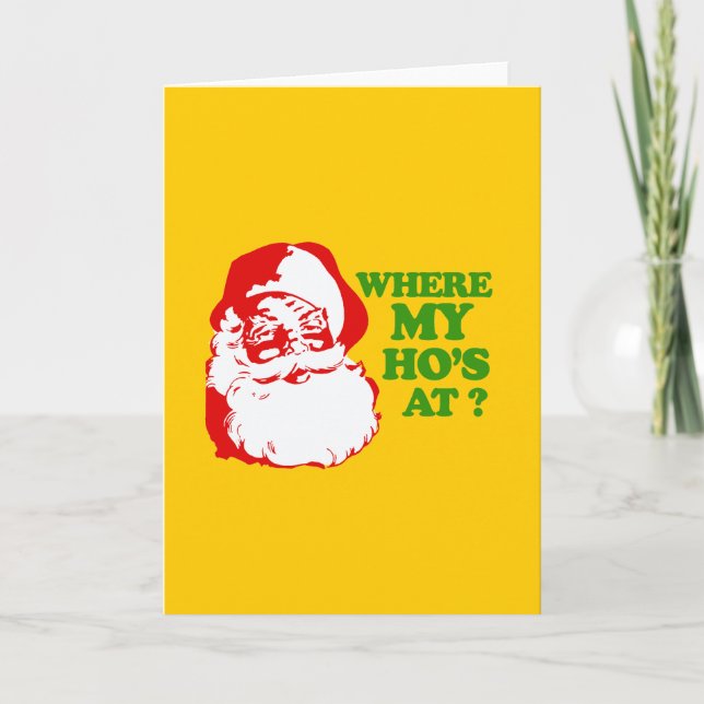 CARTÃO DE FESTIVIDADES ONDE ESTÁ O MEU HOS? (Frente)