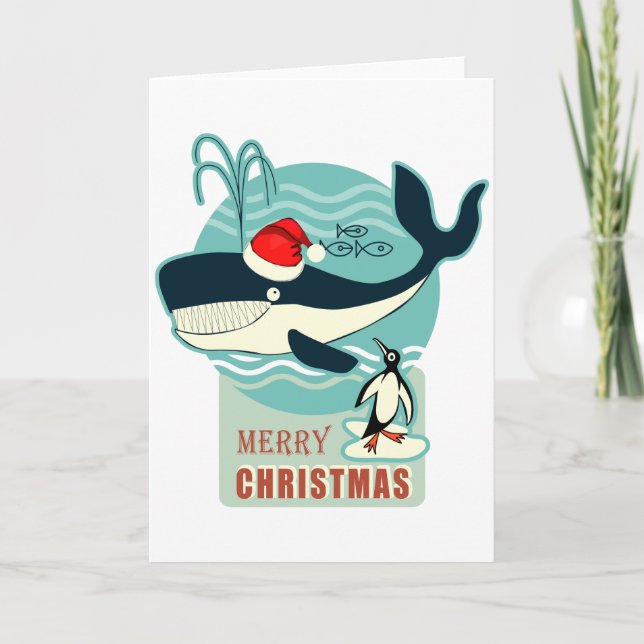 Cartão De Festividades Onde está o Papai Noel? (Frente)