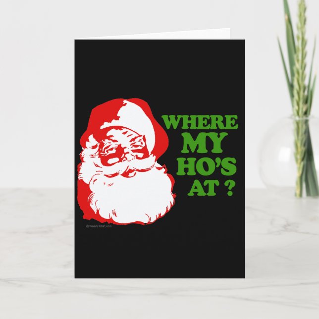 Cartão De Festividades Onde estão minhas parceiras? (Frente)