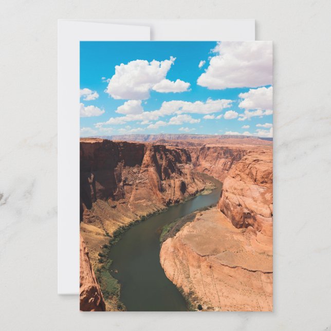 Cartão De Festividades Onde vira o rio (Frente)