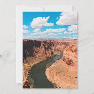 Cartão De Festividades Onde vira o rio